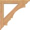 Ekena Millwork Balboa Traditional Smooth Bracket w/ Offset Brace, Western Red Cedar, 5 1/2"W x 30"D x 30"H BKT0604X30X30BOA01SWR - alternate 3